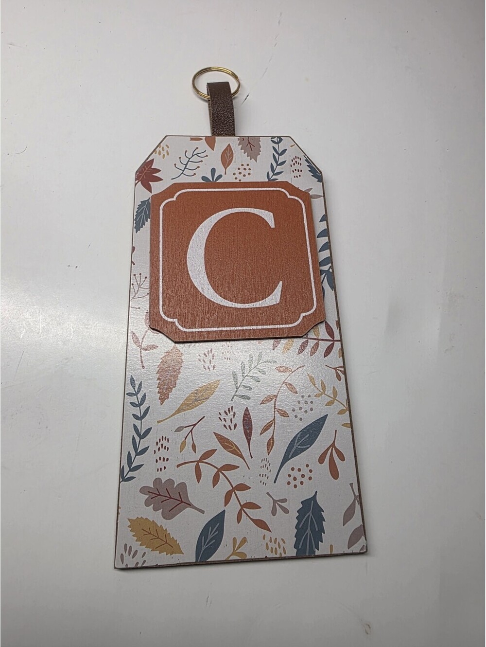 Monogrammed "C" Wooden Hanging Decor, Door Hanger/Wall Hanging